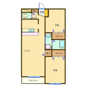 サウスウィング【3階】の間取り