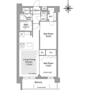 コンフォリア・リヴ文京護国寺の間取り