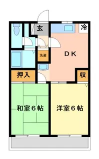 埼玉県児玉郡上里町大字七本木【アパート】の間取り