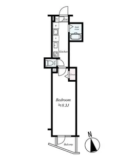 TRADIS NIPPORI.S【5階】の間取り