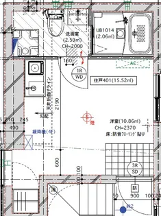 キレイナ中延【4階】の間取り