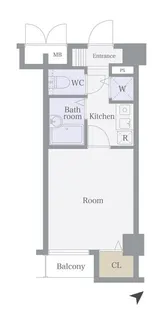 東京都渋谷区代々木1【マンション】の間取り