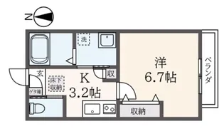 東京都杉並区永福2【マンション】の間取り