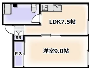 貴志ビル【4階】の間取り