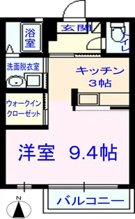 潮見台レジデンス A棟 Bタイプ【2階】の間取り