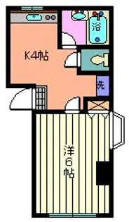 ベルシャトウ西浦和【1階】の間取り