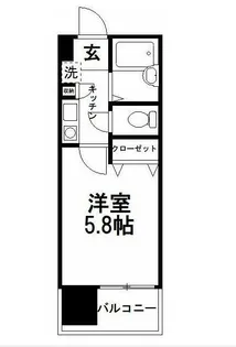コンフォートマンション仲町第二【2階】の間取り