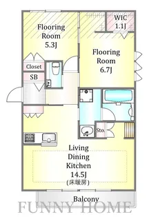 Twinkle桜【2階】の間取り