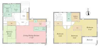 静岡県浜松市中央区上浅田1【一戸建】の間取り