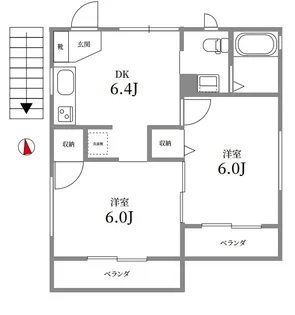シーマ中馬込【2階】の間取り