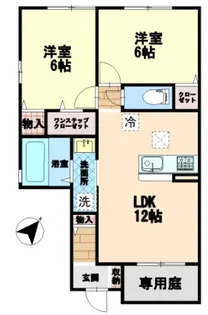 徳島県徳島市北沖洲3【アパート】の間取り