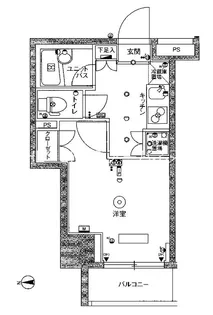 スカイコート武蔵小杉壱番館【2階】の間取り