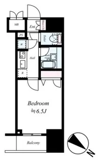 東京 蒲田 Square Tower【2階】の間取り