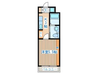 シャトーレイネB棟【2階】の間取り