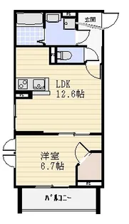 山一ビルMOCXION西新井【4階】の間取り