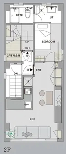 Bespork Apartment 武蔵小山【2階】の間取り