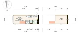 東京都北区上中里2【アパート】の間取り