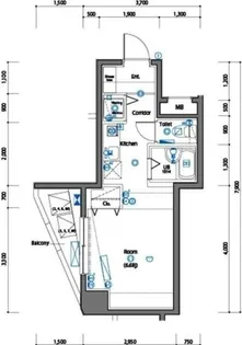 メイクスデザイン秋葉原【9階】の間取り