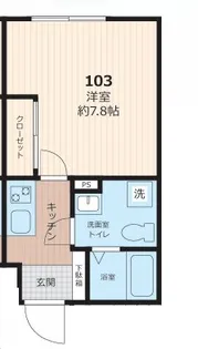 セレス池田山【1階】の間取り