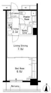 パークアクシス亀戸【10階】の間取り