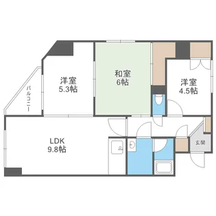 トリム平岸【4階】の間取り