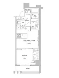 ザ・パークハビオ文京江戸川橋【8階】の間取り