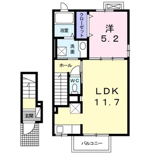 エレーナI【2階】の間取り