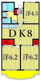 アメニティ芦田第3マンション【2階】の間取り