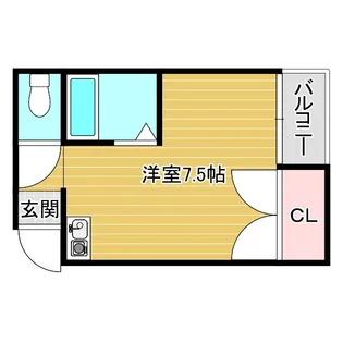 アビリティ帝塚山【3階】の間取り