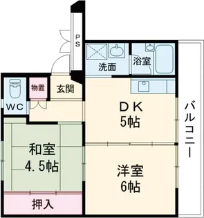 ビレッジハウス吉田宮小路2号棟【2階】の間取り
