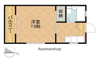 コーポ岡田【3階】の間取り