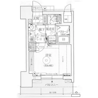 エステムプラザ梅田EAST【4階】の間取り