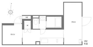 ミオテゾーロ哲学堂カーザ【2階】の間取り