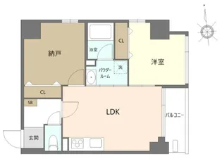 セレーノ六町【5階】の間取り