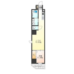 URBAN PARK難波南【6階】の間取り