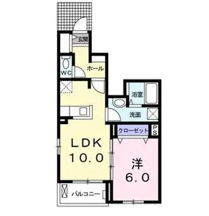 サン・ルミエールC【1階】の間取り