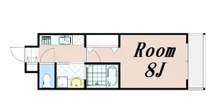 カスタリア京都西大路【2階】の間取り