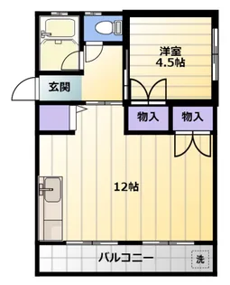 井上ハイツ【3階】の間取り