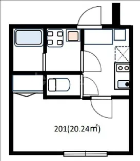 Casa 四葉 A【2階】の間取り