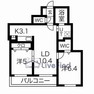 フォートレスNEO【3階】の間取り