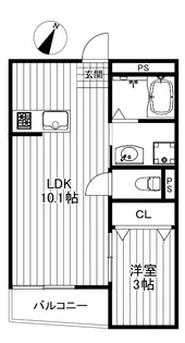 Verus三軒茶屋【2階】の間取り
