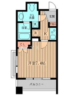 KDXレジデンス神楽坂【7階】の間取り