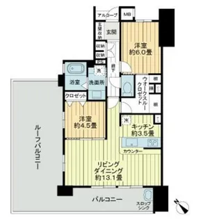 サーパス博多サウスガーデン【10階】の間取り