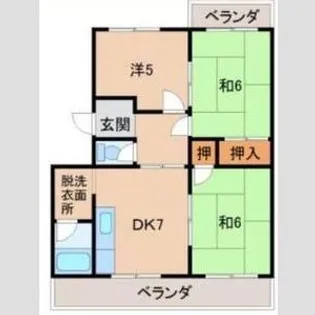 第2広田マンション【1階】の間取り