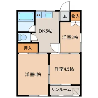 ストウハイツ A【1階】の間取り