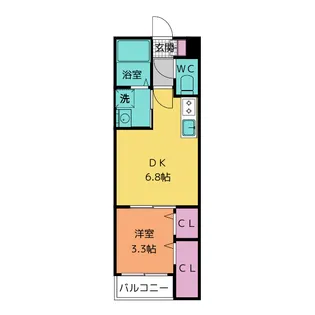 メゾンルミナ【3階】の間取り