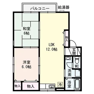 ガーデンハイツ若江東 C棟【1階】の間取り