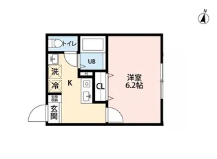 レジダリア新井宿【3階】の間取り