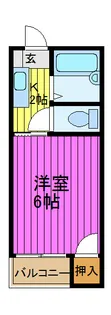 アイリス西川口【2階】の間取り