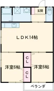 ラ・メゾン横尾【1階】の間取り